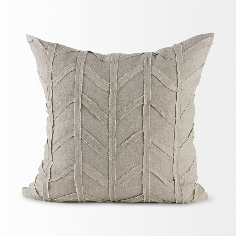 Laurel Foundry Modern Farmhouse Wagga Wagga Square Linen Pillow Cover